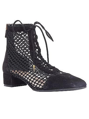 Christian Dior Christian Dior Naughtily-D suede caged lace up ankle boots (view 2)