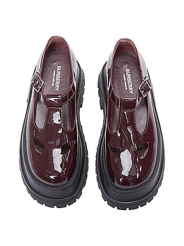 Burberry Burberry Aldwych Star Patent Maryjane Platform Shoes (view 2)
