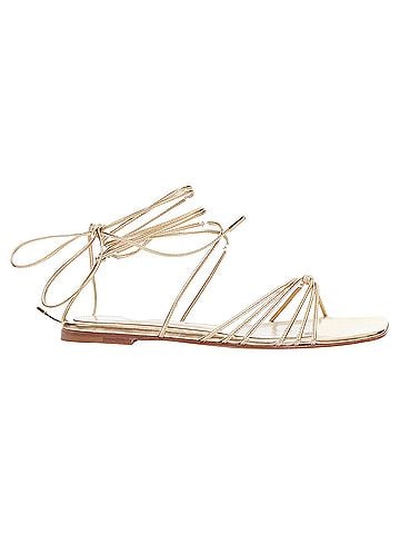 Gianvito Rossi Gianvito Rossi Sylvie Leather Strappy Flat Gladiator Sandals (view 1)