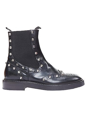 Balenciaga Balenciaga Studded Brogue Chelsea Ankle Boots (view 1)
