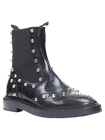 Balenciaga Balenciaga Studded Brogue Chelsea Ankle Boots (view 2)