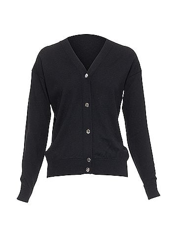 Alexander Wang Alexander Wang merino wool silk trim sheer back cardigan (view 1)