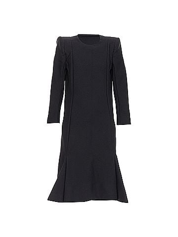 Balenciaga Balenciaga black padded midi dress (view 1)