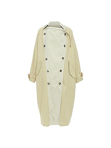 Isabel Marant Isabel Marant Runway Ebani tone cotton drawstring trench coat (view 2)