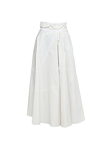 Bottega Veneta Bottega Veneta grey zip A-line skirt (view 1)