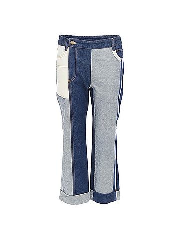 Monse Monse patchwork flare cropped jeans (view 1)