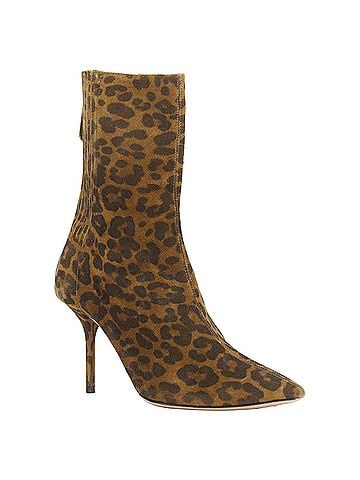 Aquazzura Aquazzura Montmartre leopard print suede pointy boots (view 2)