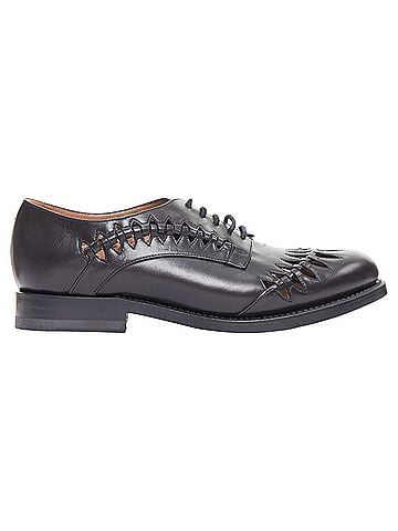 Alaïa Alaïa black leather brogues (view 1)