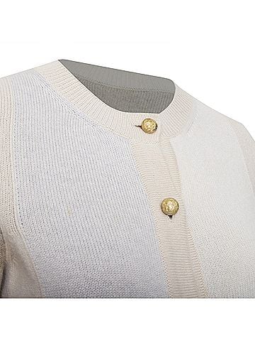 Chanel Chanel beige cashmere CC cardigan (view 2)