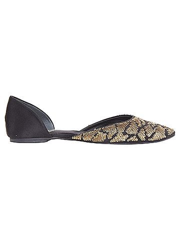 Roger Vivier Roger Vivier gold sequin ballerina flats (view 1)
