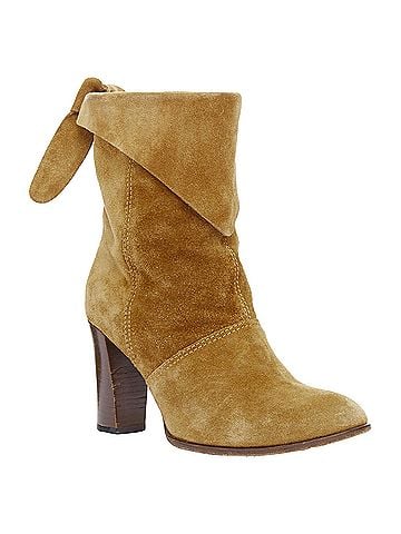 Marc Jacobs Marc Jacobs tan suede bow slouchy western boots (view 2)