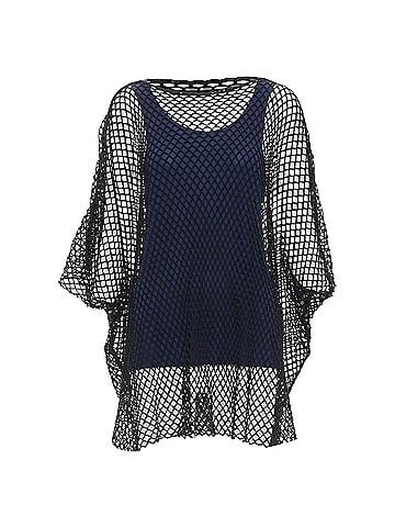 Maison Margiela Maison Margiela black mesh layered tank (view 1)