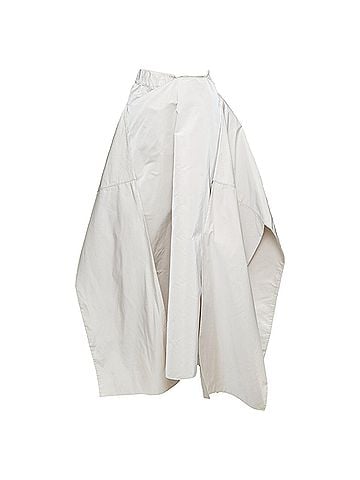 Jil Sander Jil Sander grey taffeta midi skirt (view 1)