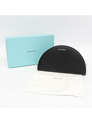 Tiffany Tiffany Half Moon Men,Women Leather Long Wallet (bi-fold) Black (view 2)