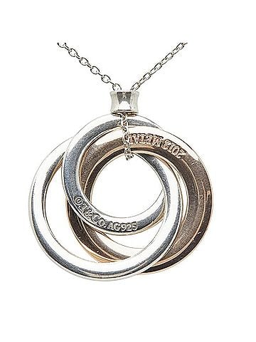 Tiffany Tiffany & Co. Triple Circle Necklace in Silver, Bronze, and SV925 Silver with Rubedo Metal. Women's. TIFFANY (view 2)