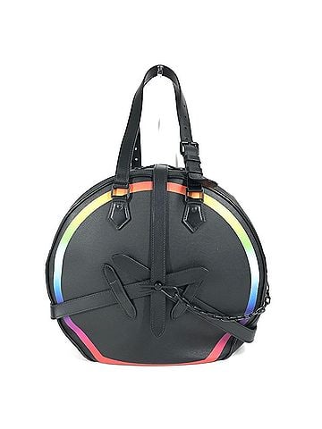 Louis Vuitton LOUIS VUITTON M30335 Taiga Rainbow Soft Hat Trunk Bag, Crossbody Pochette Shoulder Leather, Men's and Women's, Ardoise, Black (view 1)