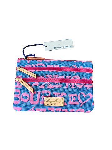 Dooney & Bourke Triple Zip Grafitti Pouch Clutch (view 1)