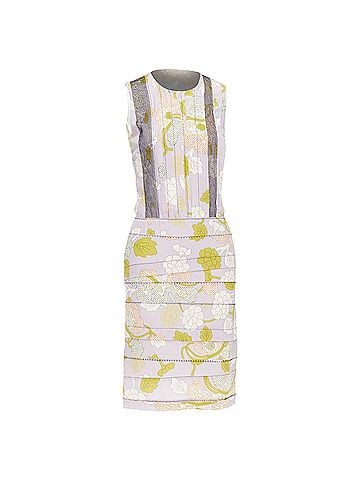 Bottega Veneta Bottega Veneta Silk Floral Print Pleat Dress (view 1)