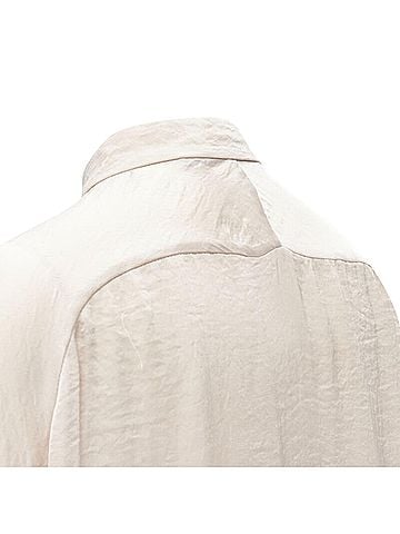 Haider Ackermann Haider Ackermann hammered polyester oversize shirt (view 2)