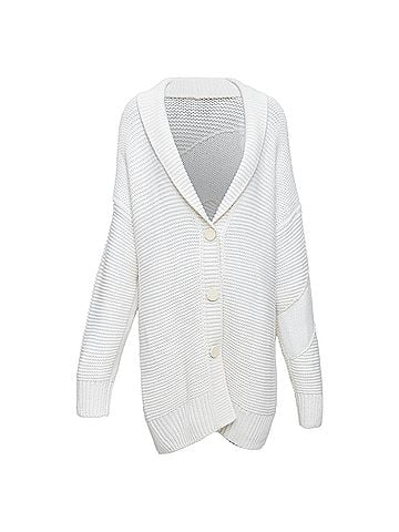Hermès Hermes cashmere off leather logo buttons oversized cardigan (view 1)