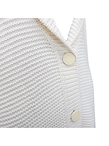 Hermès Hermes cashmere off leather logo buttons oversized cardigan (view 2)