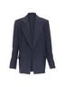 Tibi 100% Wool Blue Tibi wool blend padded double breasted boxy blazer jacket Size 2 - photo 3
