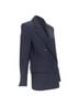 Tibi 100% Wool Blue Tibi wool blend padded double breasted boxy blazer jacket Size 2 - photo 4