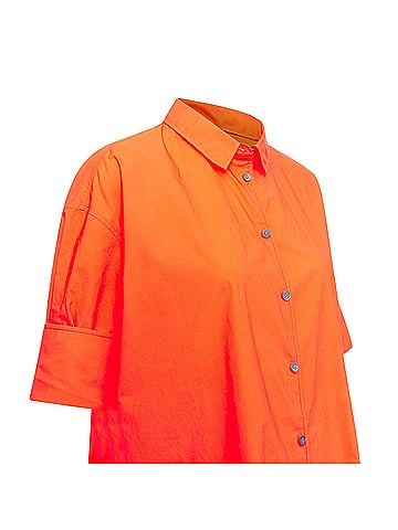 Acne Acne Studios Lash Tech Pop neon cotton shirt dress (view 2)