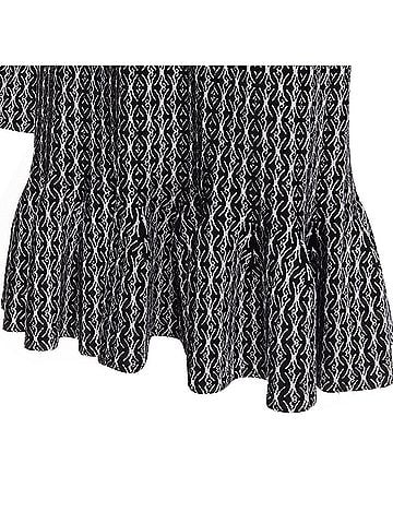 Alaïa Alaia wool jacquard square neck flared hem cocktail dress (view 2)