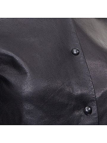 Alexander Wang Alexander Wang merino wool blend leather front bomber jacket (view 2)