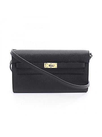 Hermès Hermes Hermès Kelly To Go Shoulder Bag, Epsom Leather, Women's, Black (view 1)