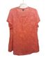 Torrid Floral Pink Orange Short Sleeve Blouse Size 2 - photo 1