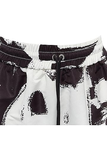 Alexander McQueen Alexander McQueen Brh Graffiti high waisted shorts (view 2)