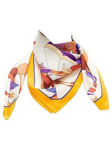 Hermès Hermes silk Un Amour De Cheval print scarf (view 1)