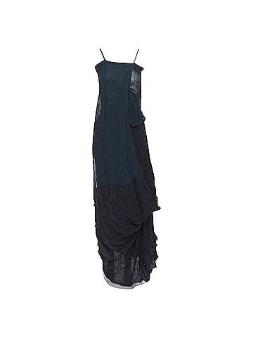 Yohji Yamamoto Yohji Yamamoto Shibori wrap deconstructed dress (view 1)