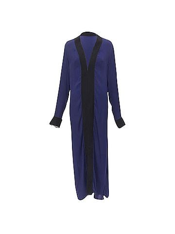 Haider Ackermann Haider Ackermann rayon silk trimmed long robe jacket (view 1)