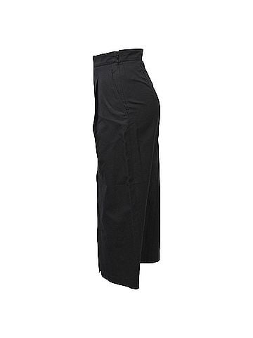Hermès Hermès Midi High-Waisted Front Slit Pencil Skirt in Black Wool (view 2)