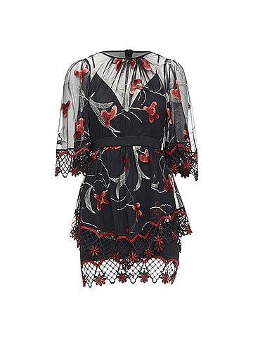 Alice McCall Alice McCall Wish you Were Here guipere lace floral tulle dres (view 1)