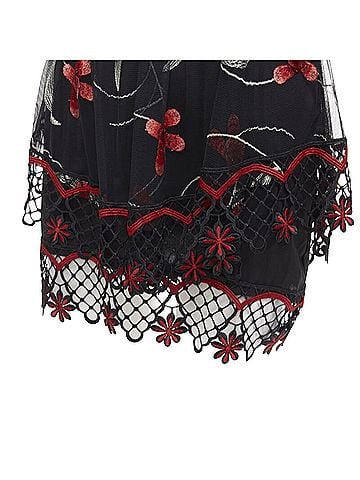 Alice McCall Alice McCall Wish you Were Here guipere lace floral tulle dres (view 2)