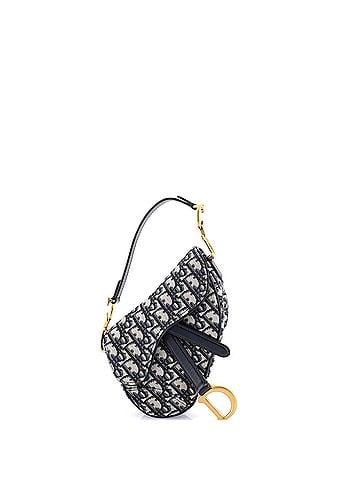 Christian Dior Saddle Handbag Oblique Canvas Mini