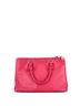 Prada 100% Leather Pink Double Zip Lux Tote Saffiano Leather Medium One size - photo 4