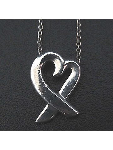 Tiffany Tiffany & Co. Paloma Picasso Loving Heart Necklace in 925 SV Silver for Women (view 1)