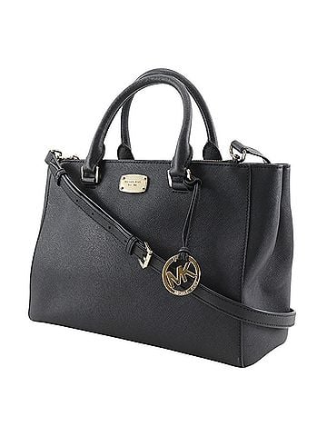 Michael Kors Michael Kors 2-Way Shoulder Handbag 35S6GSOT2L, Black Leather, Crossbody, A4 Size, Magnetic closure, Women's (view 2)