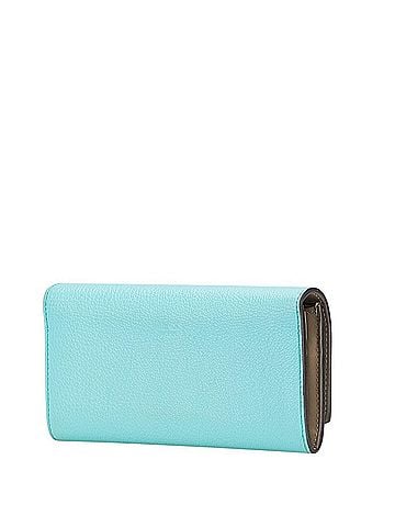 Fendi Fendi Peekaboo Long Wallet 8M0427 Light Blue Leather Women's FENDI (view 2)