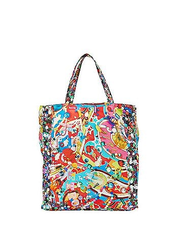 ETRO ETRO x Mika Ninagawa Eden Tote Bag in Red, Blue, and Multicolored Nylon for Women (view 1)
