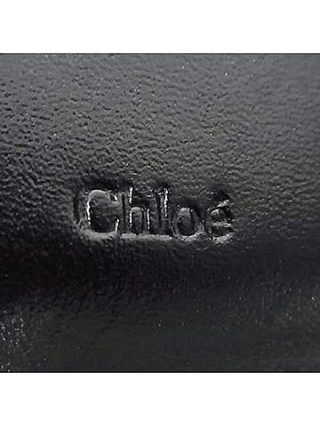 Chloé Chloé Chloe KIKI Small Trifold Wallet in Black and Beige Leather. Women's Wallet. (view 2)