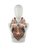 Title Unknown Graphic Brown Blue White Scarf One size - photo 1