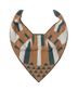 Title Unknown Graphic Brown Blue White Scarf One size - photo 2