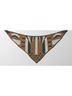 Title Unknown Graphic Brown Blue White Scarf One size - photo 3