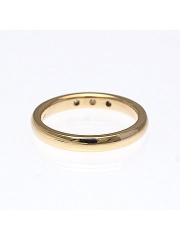 Tiffany Tiffany Stacking Band 3P Diamond Ring Pink Gold (18K) Fashion Diamond Band Ring Pink Gold (view 2)